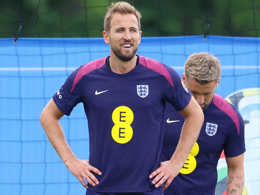 Harry Kane beim Fußball-Training für England für die EM 2024