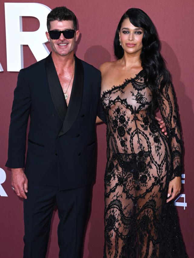 Robin Thicke und April Love Geary auf der amfAR-Gala in Cannes 2024