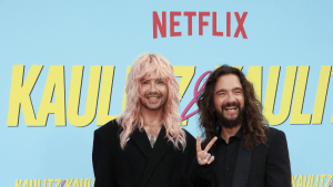 Bill und Tom Kaulitz auf dem roten Teppich ihrer Netflix-Premiere
