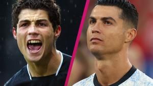 Crisitiano Ronaldo früher und heute